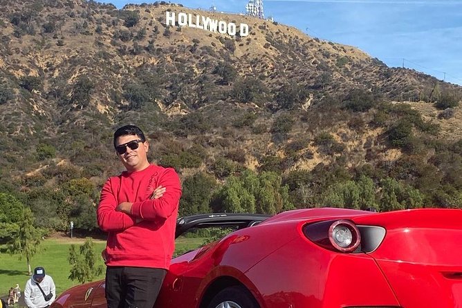 30-Minute Luxury Driving Tour: Explore Hollywood in a Ferrari - The Hollywood Sign photo stop