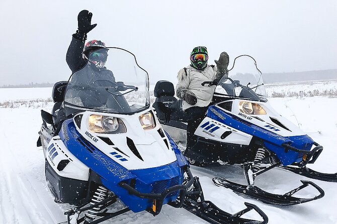 Alaska Snowmobile Adventure Tour - Leaving North Pole for the Chena Lakes backcountry