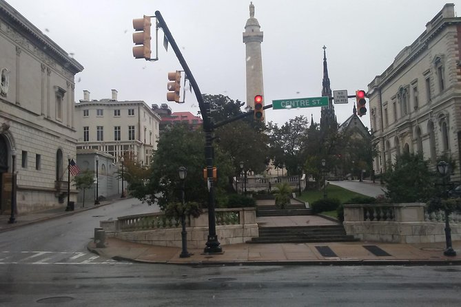 Baltimore's Historical Sightseeing Tour - From the Visitor Center parking area into the city
