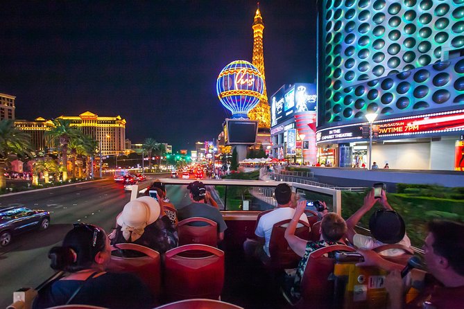 Big Bus Las Vegas: Sightseeing Night Tour by Open-Top Bus - Bellagio Fountains and Other Nighttime Highlights