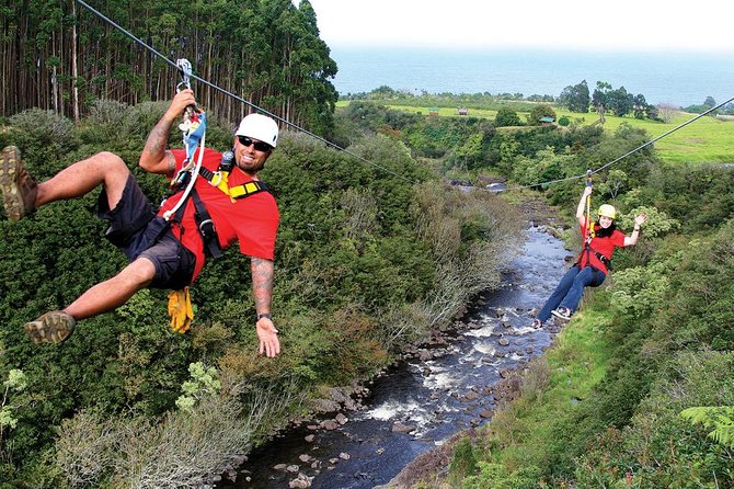 Big Island: 9-Line Waterfall Zipline Experience - Nine lines from forest canopy to Umauma Falls