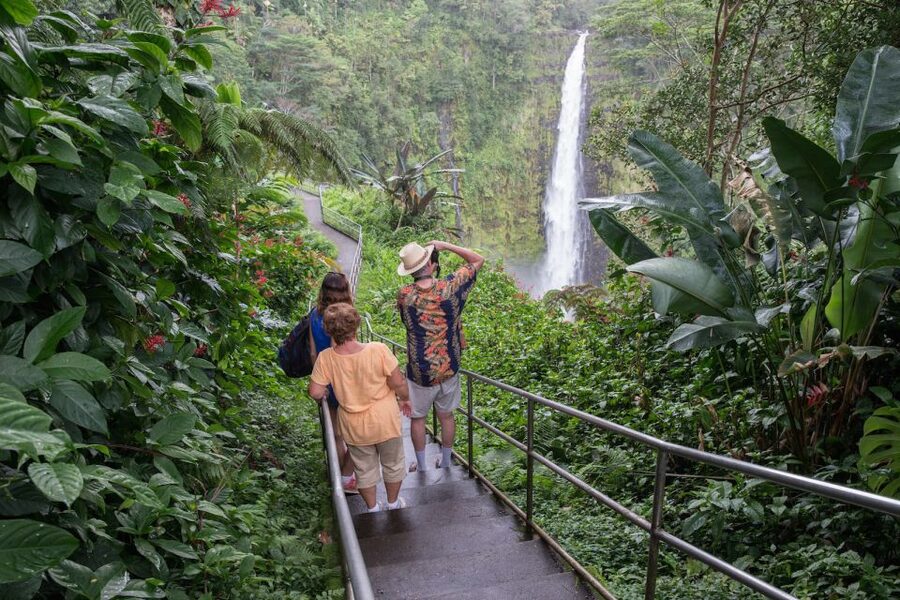 Big Island: Volcanoes, Waterfalls, & Coffee Farm Day-Trip - Hawaii Volcanoes National Park and its active craters