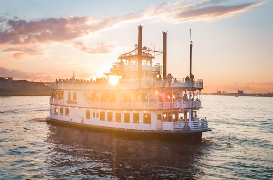 Boston: Boston Harbor Sunset Cruise - The USS Constitution and the sunset cannon