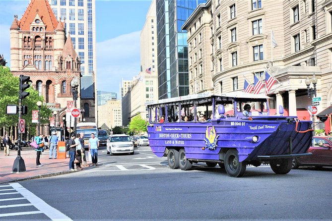 Boston Duck Boat Sightseeing City Tour with Cruise Along Charles River - Beacon Hill, the State House, and the Old State House