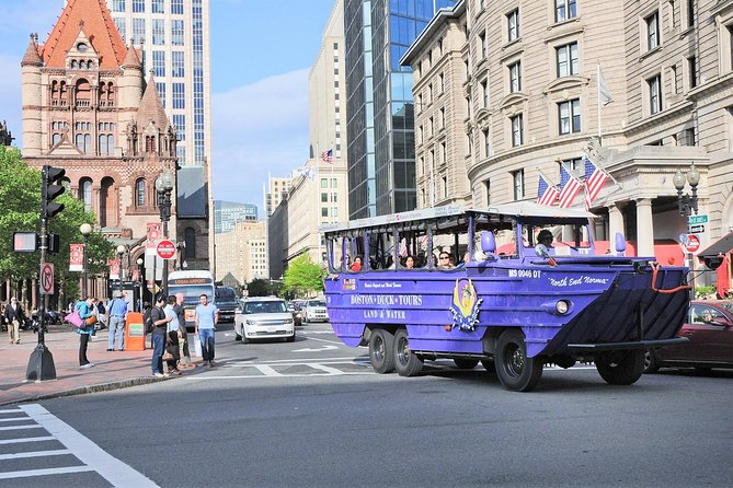Boston Duck Boat Sightseeing City Tour with Cruise Along Charles River - TD Garden and Boston’s sports culture