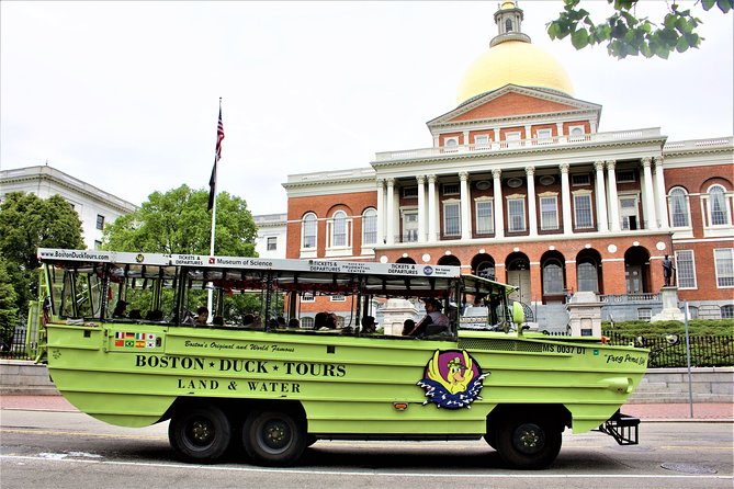 Boston Duck Boat Sightseeing City Tour with Cruise Along Charles River - Back Bay, Newbury Street, and Copley Square