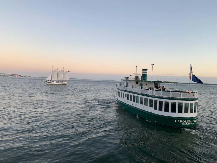 Charleston: Daytime or Sunset Historic Harbor Cruise - The Ravenel Bridge and the return across the water