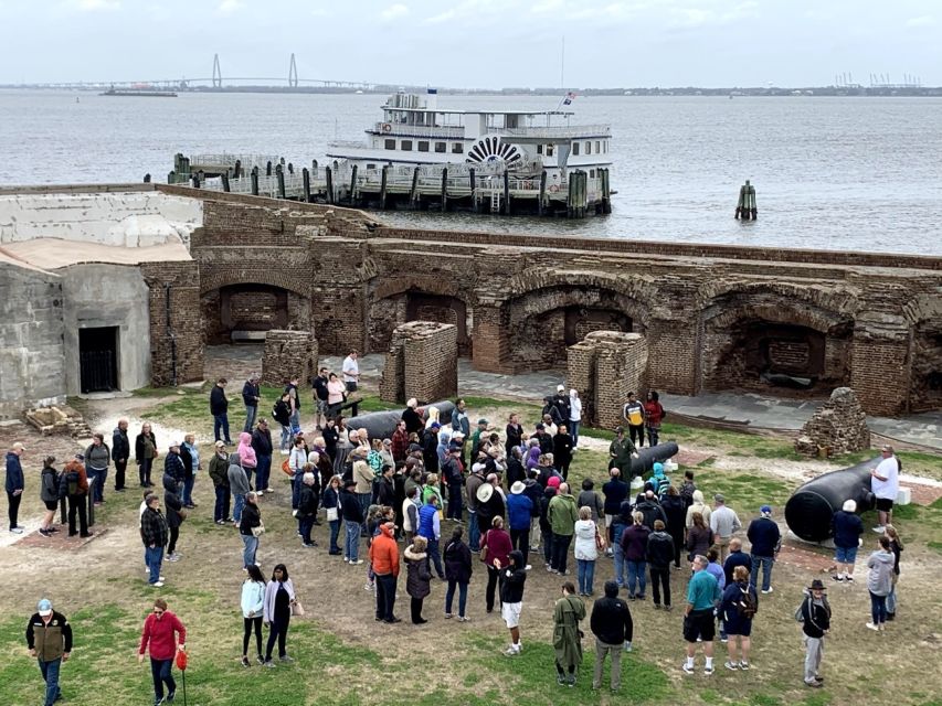 Charleston: Fort Sumter Entry Ticket with Roundtrip Ferry - Arriving at the fort and meeting the rangers