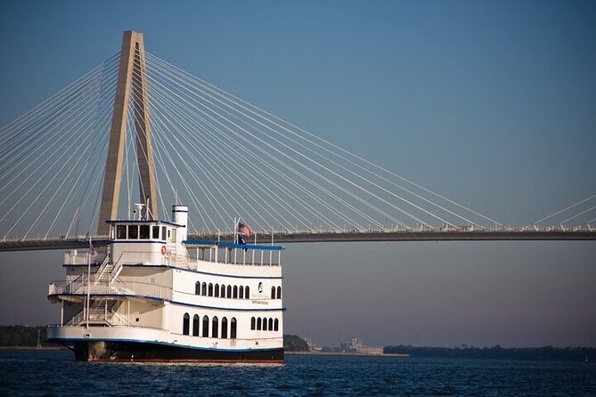 Charleston Harbor Luxury Dinner Cruise with Live Music - The Ravenel Bridge and Charleston’s skyline