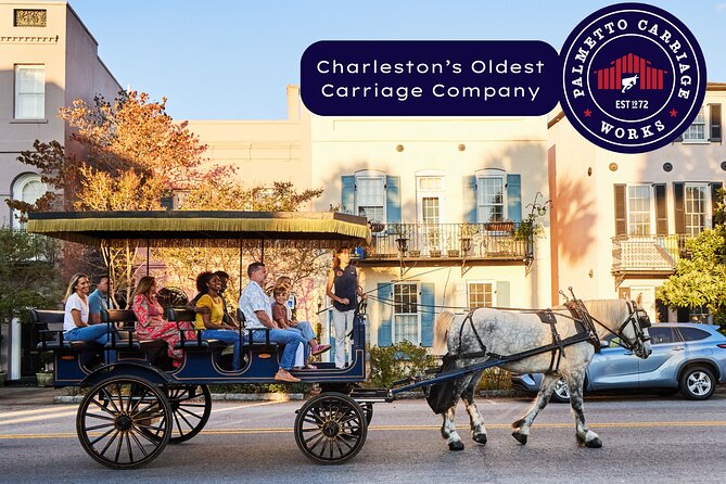 Charleston Horse-Drawn Carriage Tour: Explore Historic Charleston - Mansions, gardens, jasmine, and residential Charleston
