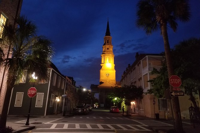 Charleston's Pleasing Terrors Night-Time Walking Ghost Tour - A historic downtown church and the final stretch