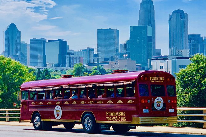 Charlotte FUNNY Historical Comedy City BUS Tour - Key points to know before you book