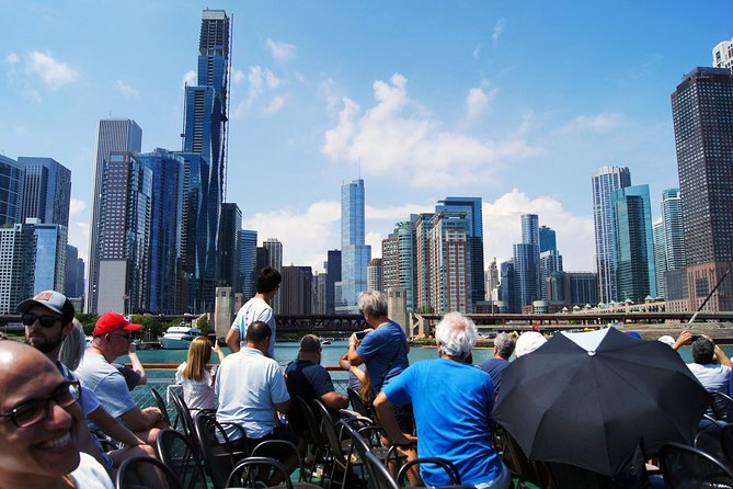 Chicago Architecture Center River Cruise aboard First Lady - 150 North Riverside and the engineering lesson