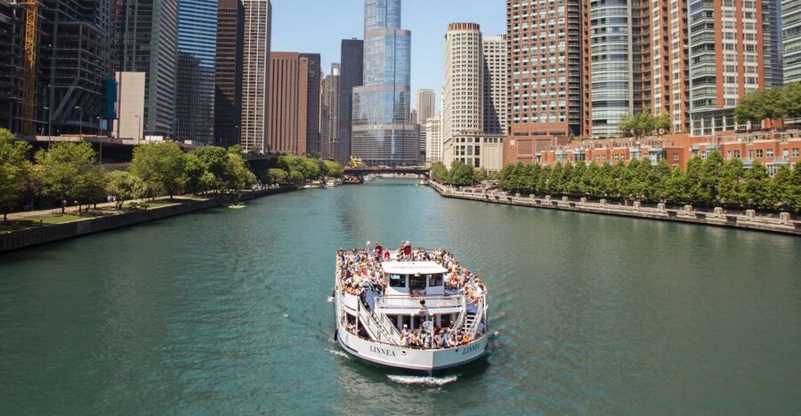 Chicago River: 1.5-Hour Guided Architecture Cruise - Wrigley Building and Tribune Tower: Chicago’s early skyline