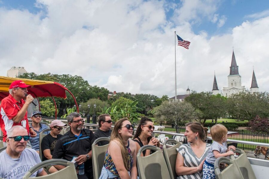 City Sightseeing New Orleans HOHO Bus Tour & Bookable Extras - Stop 1: Jackson Square and the heart of the French Quarter