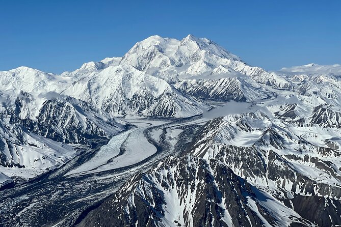 Denali Peak Sightseeing by Plane - Crossing the Nenana River and entering the park