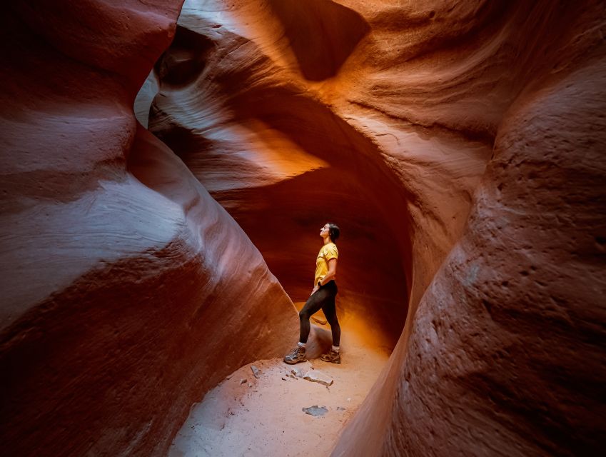 East Zion: Crimson Slot Canyon Exploration and UTV Tour - Scrambling over boulders is the real test