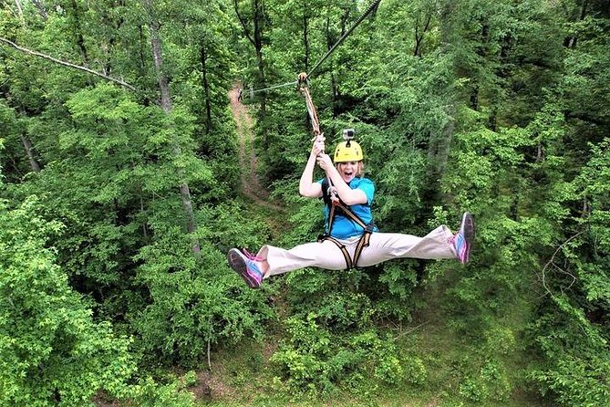Fontanel Zipline Forest Adventure at Nashville North - What the 90-minute course feels like
