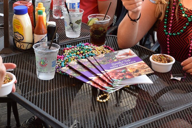 French Quarter walking Food Tour Famous Flavors of New Orleans - Little Vic’s courtyard and the muffuletta