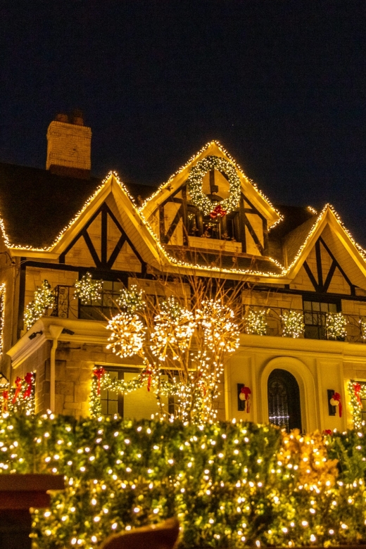 From Manhattan: 4-Hour Dyker Heights Holiday Lights Bus Tour - Returning over the Manhattan Bridge