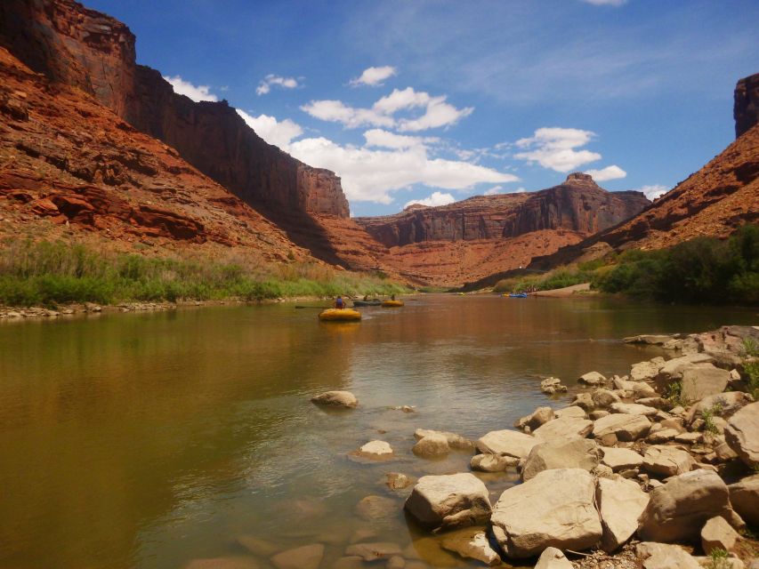 From Moab: Colorado River Guided Rafting Trip - Fisher Towers and Professor Valley from the river