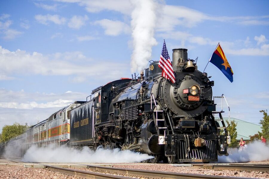 From Williams: Grand Canyon Railway Round-Trip Train Ticket - The day begins in old Williams