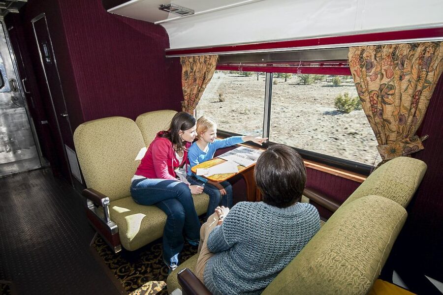 From Williams: Grand Canyon Railway Round-Trip Train Ticket - Arriving at Grand Canyon Village around lunchtime