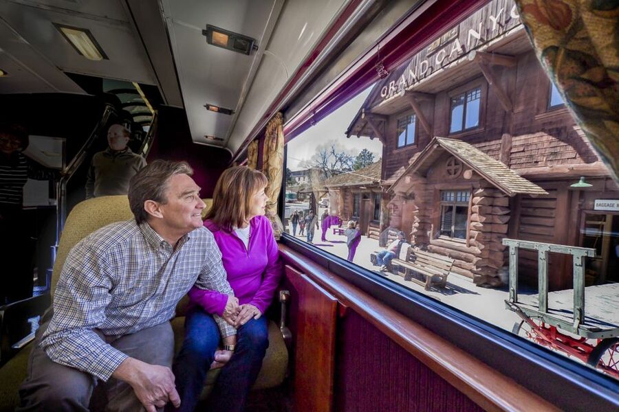 From Williams: Grand Canyon Railway Round-Trip Train Ticket - Vintage cars and a relaxed ride north