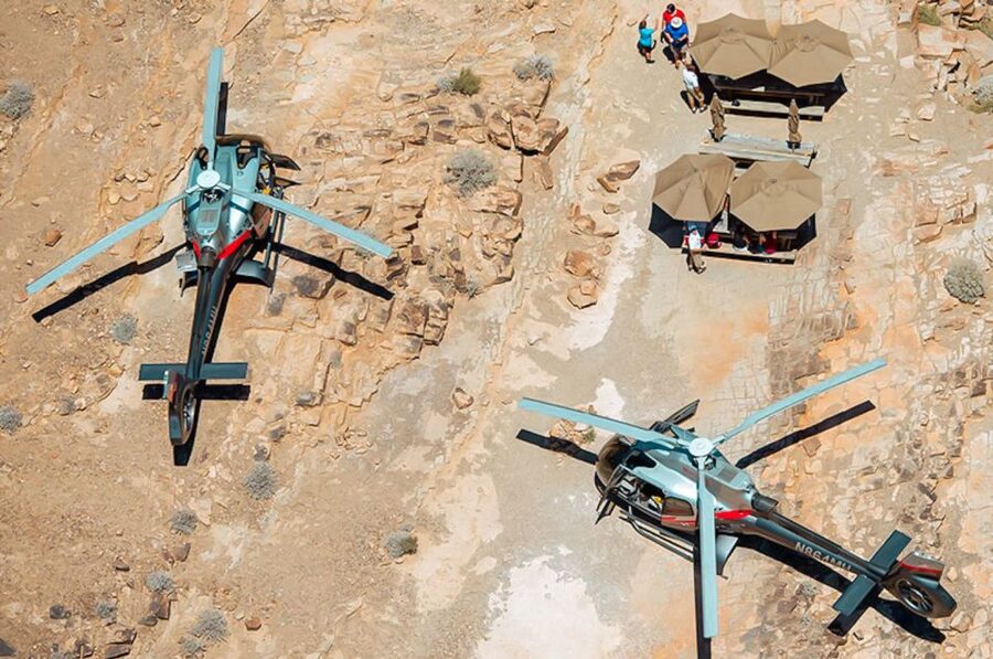 Grand Canyon West: West Rim Helicopter Tour with Landing - The return flight through the canyon walls