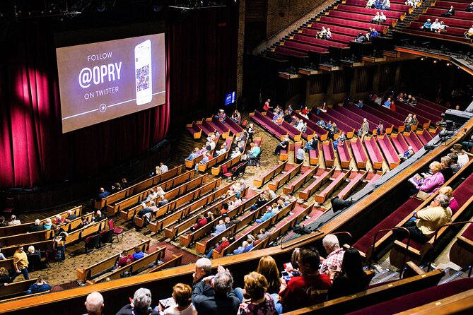 Grand Ole Opry Show Admission Ticket - The room, the atmosphere, and the stage