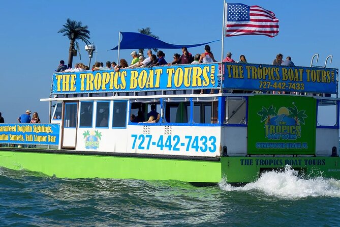 Guaranteed Dolphin Sighting Tour on Tropics Boat Tours - The Tropics boat and the 120-person capacity