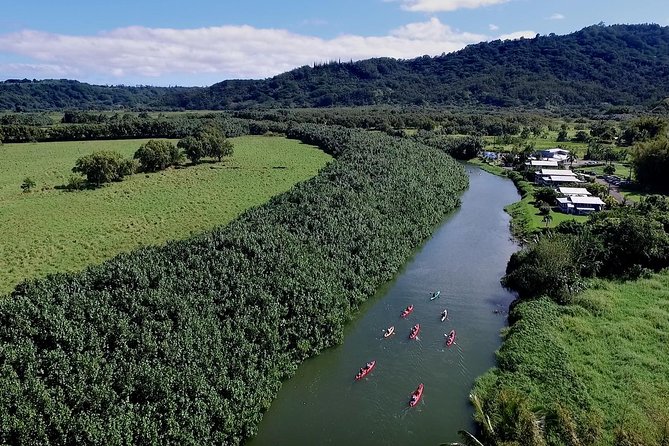 Hanalei Bay Morning Kayak and Snorkel Tour - Paddling from fresh water into Hanalei Bay