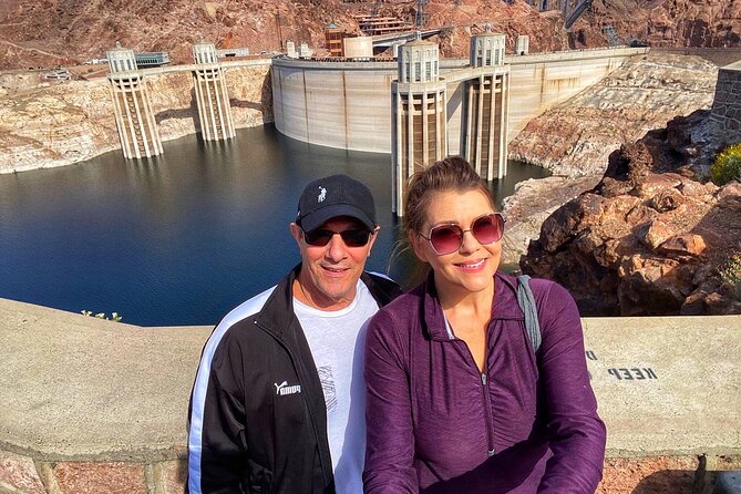 Hoover Dam Walk-On-Top Tour w/ Seven Magic Mountains & Vegas Sign - The Memorial Bridge puts Hoover Dam in perspective