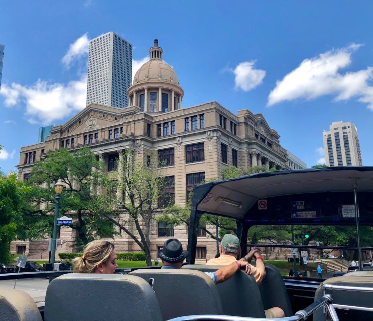 Houston: Guided City Tour by an Open-Top Double Decker Bus - From Toyota Center to Discovery Green