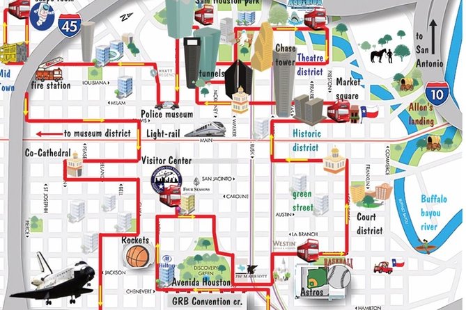 Houston's Official City & Mural Tour! - Houston’s Theater District in a single loop