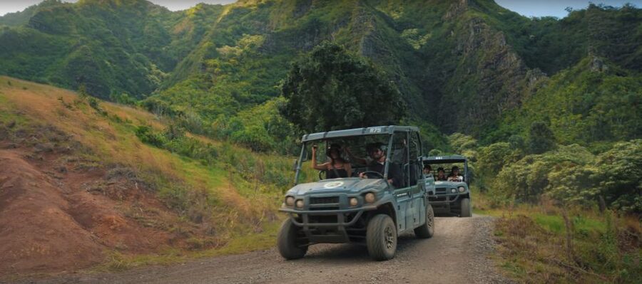 Kaneohe: Kualoa Ranch Guided UTV Tour - Driving into Kualoa Ranch’s Kaʻaʻawa Valley