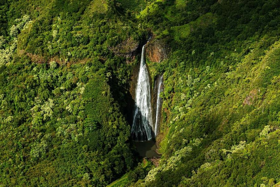 Kauai: Hughes 500 4-Passenger Doors-Off Helicopter Flight - From Lihue Airport to Jurassic Falls