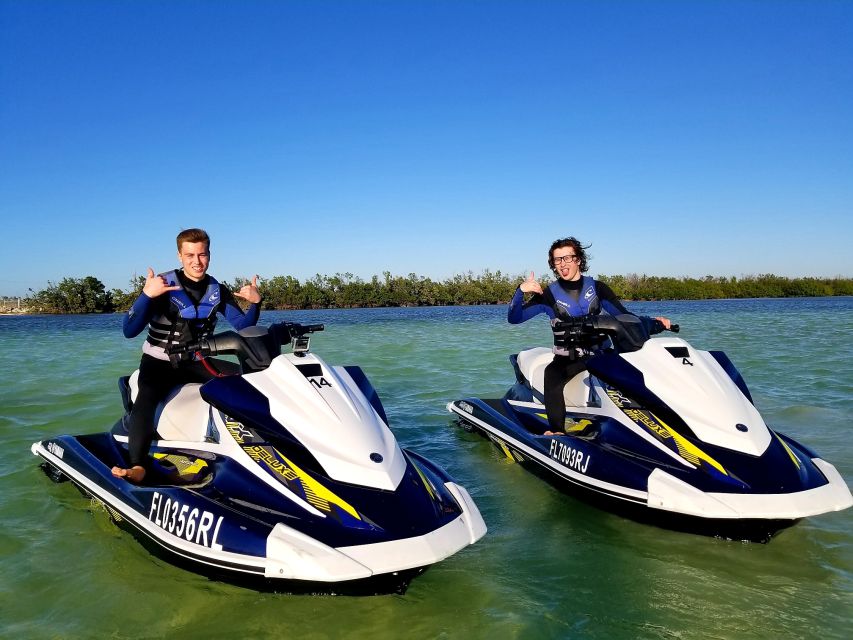 Key West: Jet Ski Island Tour with Sandbar Stop - The sandbar stop and the wet part of the tour