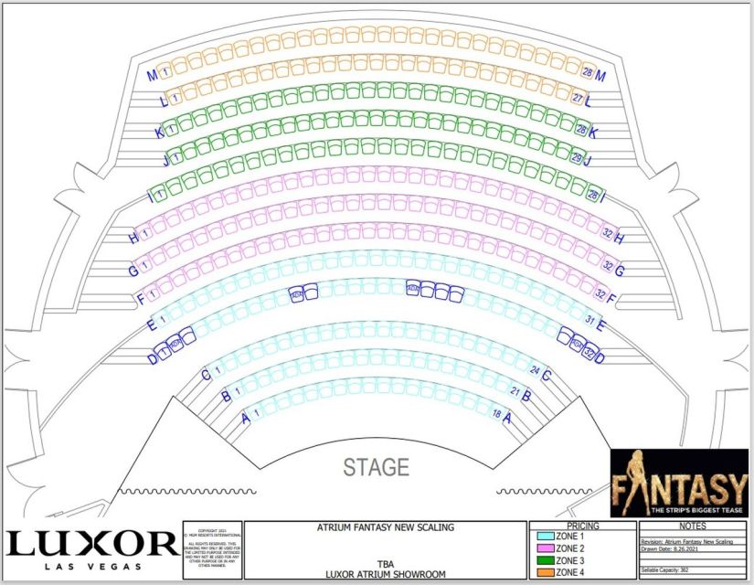 Las Vegas: Fantasy Burlesque Show at Luxor Hotel & Casino - Practical planning for your Luxor evening