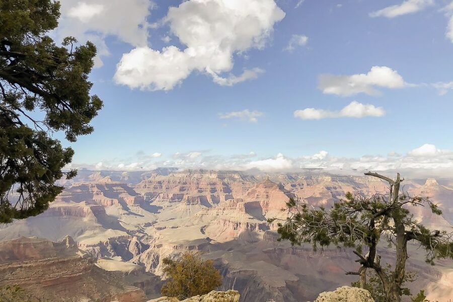 Las Vegas: Grand Canyon National Park South Rim Guided Tour - Crossing the high bridge into Arizona