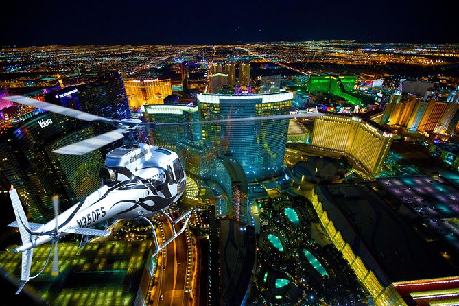 Las Vegas Helicopter Night Strip Flight Tour with Optional Dinner - Key points to know before you book