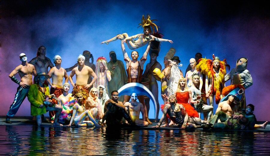 Las Vegas: “O” by Cirque du Soleil at Bellagio - Acrobats, Swimmers, Divers, and Strange Characters