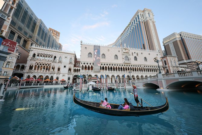 Las Vegas Super Saver: Madame Tussauds with Gondola Boat Ride - The Venetian, Grand Canal Shoppes, and Strip setting