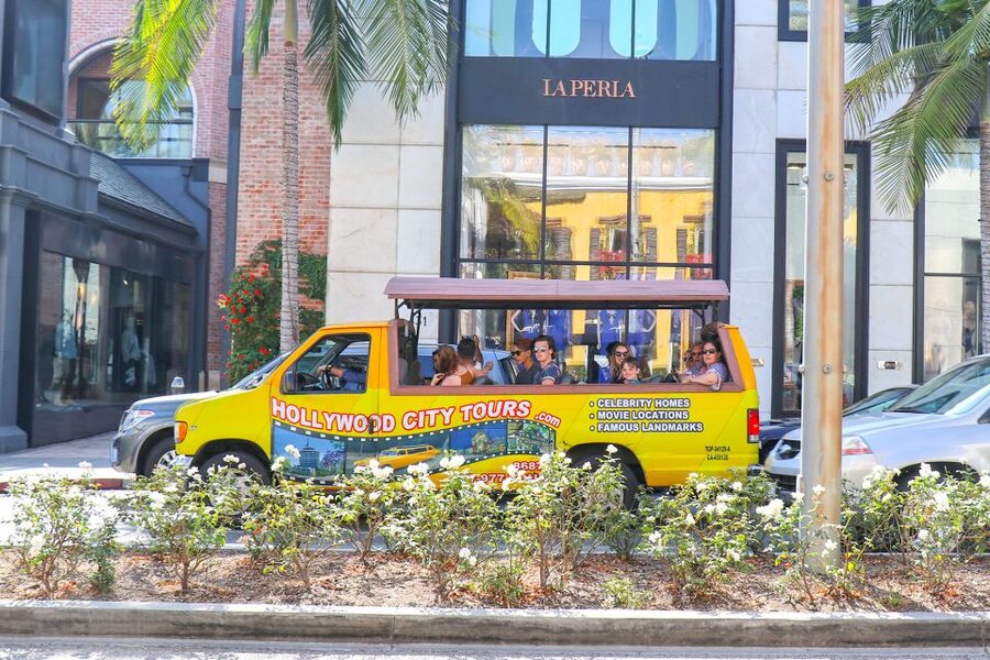 Los Angeles: Hollywood & Celebrity Homes Open-Air Bus Tour - Sunset Boulevard and the clubs that made the Strip famous