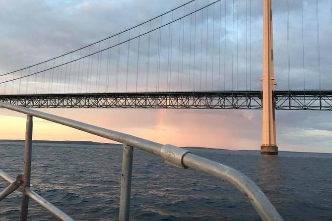 Mackinaw City Sunset Cruise - Seeing the Mackinac Bridge from the water