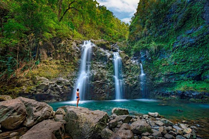 Maui: Famous Road to Hana Waterfalls and Lunch by Mercedes Van - Twin Falls and the smaller roadside waterfalls
