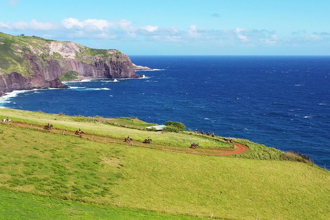 Maui Horseback Adventure at Circle M Ranch With Real Cowboys - Across rolling pasture toward Waihee Valley