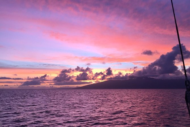 Maui: Original Sunset Cruise with Open Bar from Ka’anapali Beach - Leaving Ka’anapali Beach by catamaran