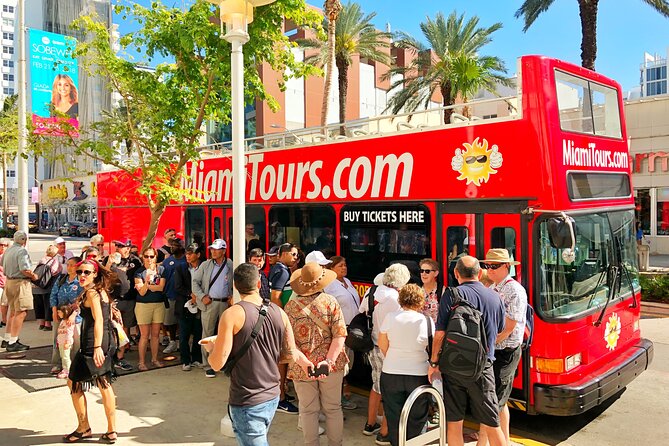 Miami Combo: City Tour, Biscayne Bay Cruise and Everglades Airboat Ride - Miami by double-decker bus