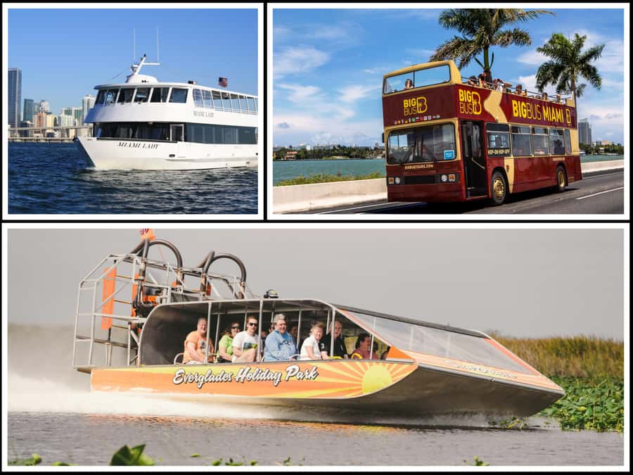 Miami: Everglades Experience, Bay Cruise & Open-Top Bus Tour - Start at Soundscape Park or Bayside Marketplace
